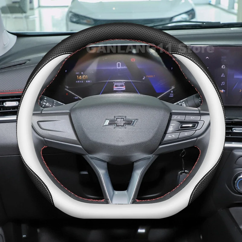 

Leather Car Steering Wheel Cover For Chevrolet Trax 2014-2024 2025 Ultra Thin Auto Steering Wheel Chevrolet Trax Accessories
