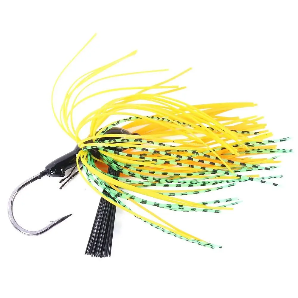 2024 Bass Pike Walleye Beard Fishing Lure 10g Walleye Buzzbait Tassel Silicone Skirt Spinner Bait Sea Fishing