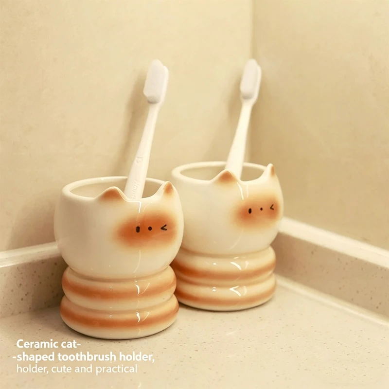 

Sean Ceramic Mouthwash Cup Set Home Bathroom countertop Toothbrush Toothpaste Storage Box Couple's Cup Children's Cup