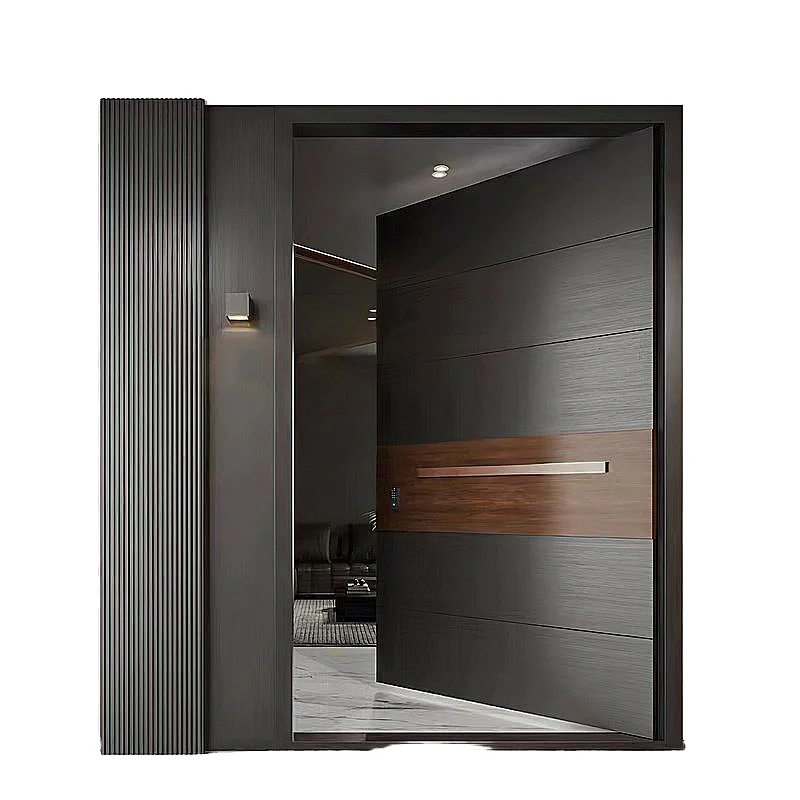 

*&American Design House's Modern Smart Lock Security Outdoor Aluminum Sound Insulation Front Entry for Apartments Hotels Villas