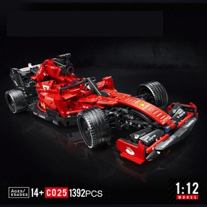 Hochtechnologie -Baublöcke F1 Formel 1 Fernbedienung Super Running Car Moc Ziegel RC technische Modell Kreative Spielzeugspezialist 1089 Stücke 6 Hauptverkaufsformel 1 Simulator - №3