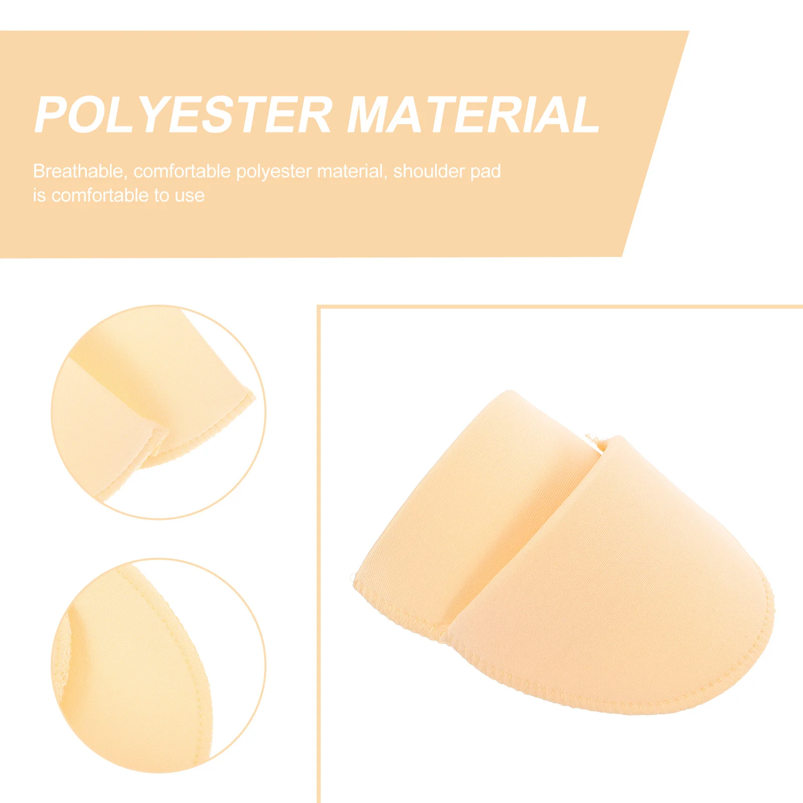 3 أزواج من وسادات الكتف غير المرئية بوليستر كتف غير قابلة للانزلاق للنساء بدلة معطف وسترة بديلة عالمية #3