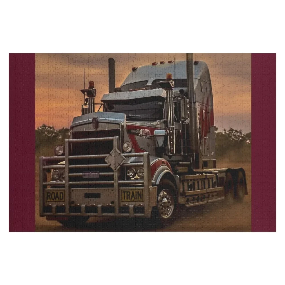 

Prime Mover Kenworth truck at Sunset Jigsaw Puzzle Baby Toy Personalized Gift Married Puzzle