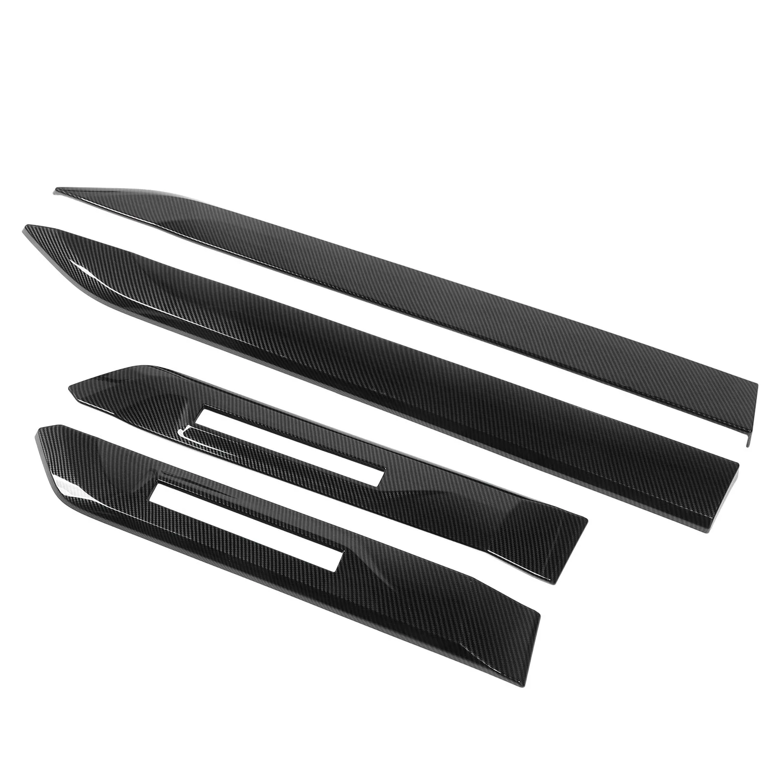 

4PCS Body Side Door Molding Cover Carbon Fiber Color Door Lower Molding Trim Replacement for Subaru Outback 2020 to 2023