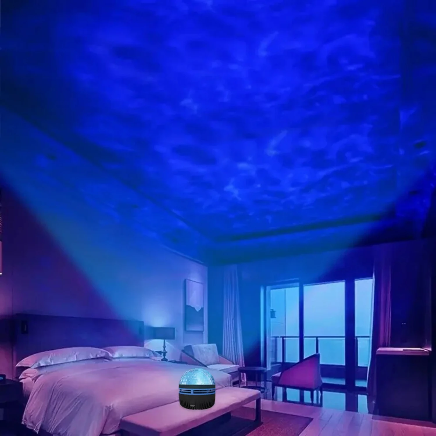 New n the opportunity to turn your home into a serene sanctuary with this captivating Ocean Wave Projector Light. Add a touch of