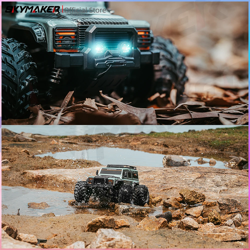 1/16 RC Car 4WD Waterproof 2.4G Four-wheel Remote Control High-Speed Carbon Motor Off-Road RC Cars 4x4 1:16 Climbing Model Toys