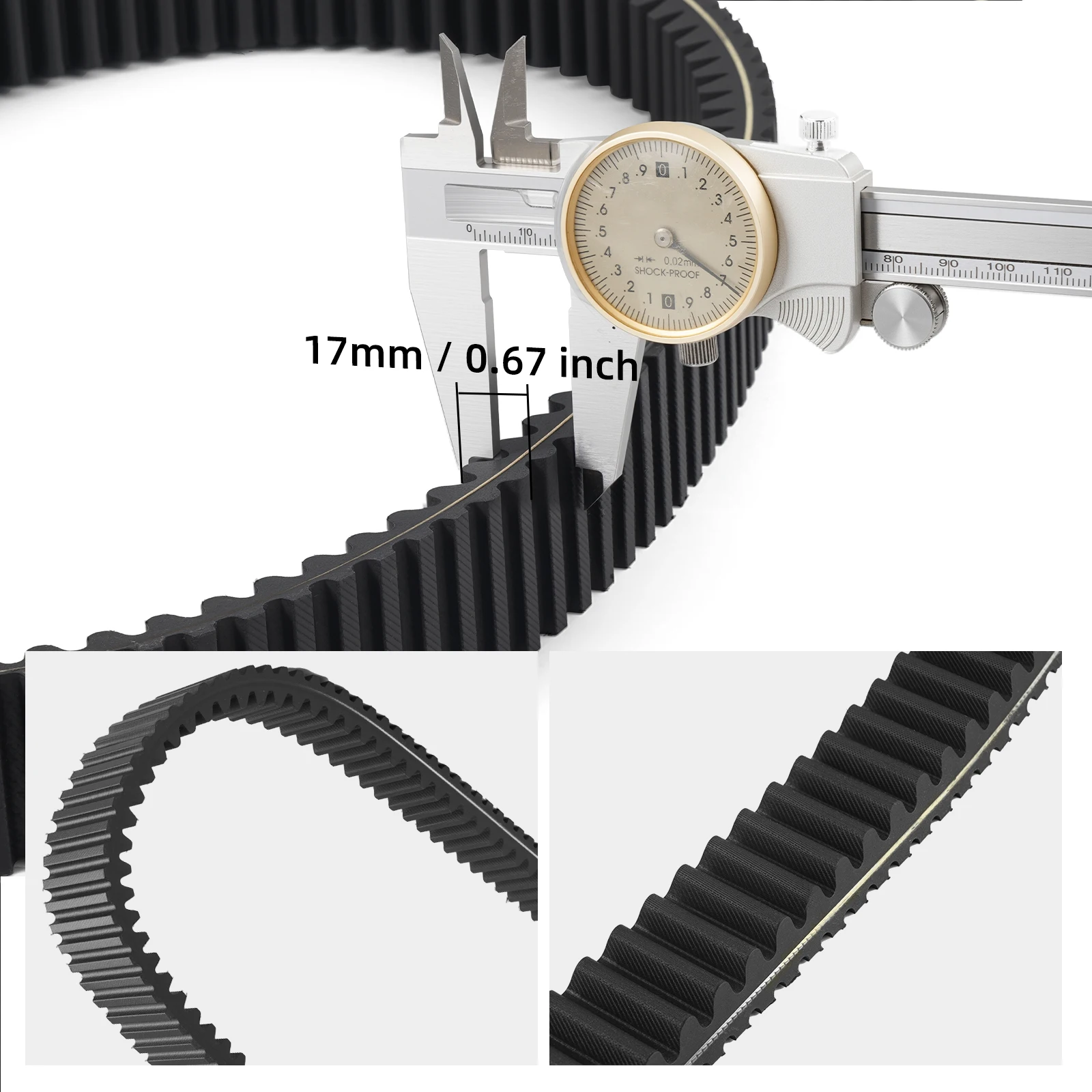 Für Can Am Maverick X3 2018-2020 ATV Hochleistungs-Antriebsriemen Max R 4x4 XMR XRC XDS XRS Turbo DPS Kupplungs-Getrieberiemen – Detail 12