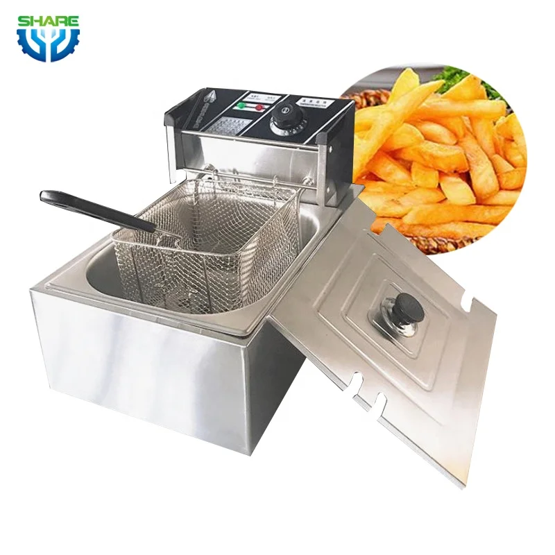 Used commercial kitchen chicken deep fryer potato chips fry frying machine