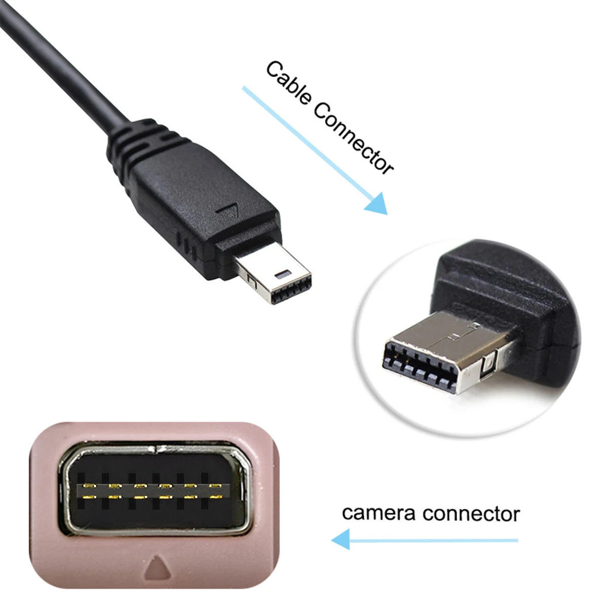 Upload pictures directly from CASIO camera onto  Android phone.for TR150 TR100 ZR200 ZR15 FC200S Z3000 EX-S7 S10 H10 TYPEC Cable