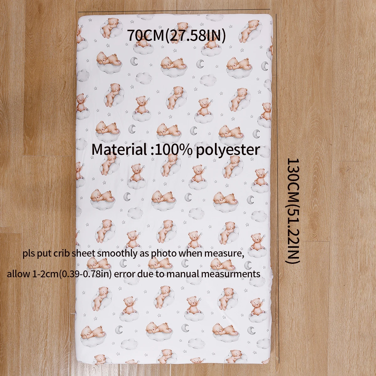 Kangobaby #My Soft Life# New Design 100% Polyester Baby Bed Sheet Newborn Crib Bedsheet Size 70x130cm