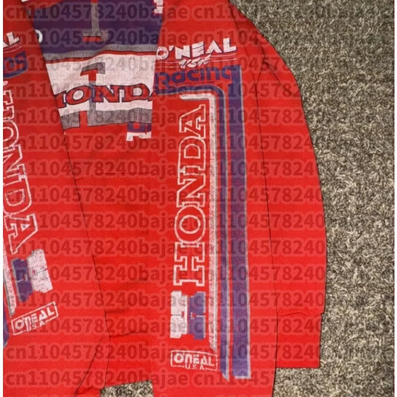 هوديي بشعار Honda للخريف والشتاء للرجال والنساء ملابس عامة للشارع كاجوال بقلنسوة للدراجات النارية...