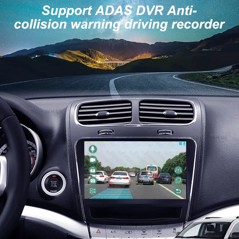 أندرويد 15 ل دودج رحلة JC 2011 - 2020 راديو السيارة لتحديد المواقع Carplay الوسائط المتعددة ستيريو السيارات DSP BT 2din رئيس وحدة لاعب الملاحة #2