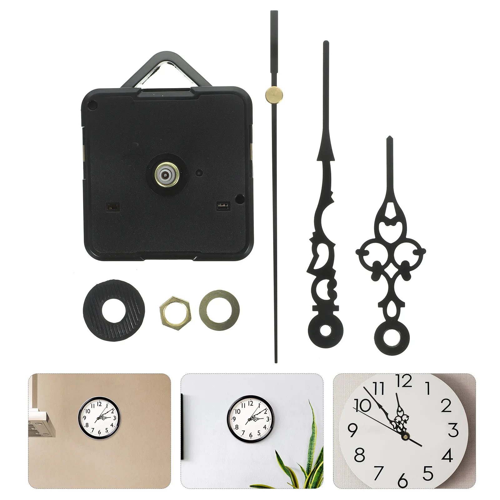 Quartz Wall Clock Movement High Precision Silent Sweep Second Hand Replacement for Old Clocks Full Length Wave Measurement