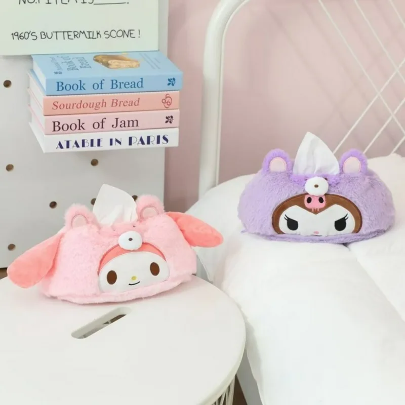 

Fashionable Cartoon Plush Tissue Cover Cute Desktop Decoration Small Items Cute Tissue Box Tissue Bag