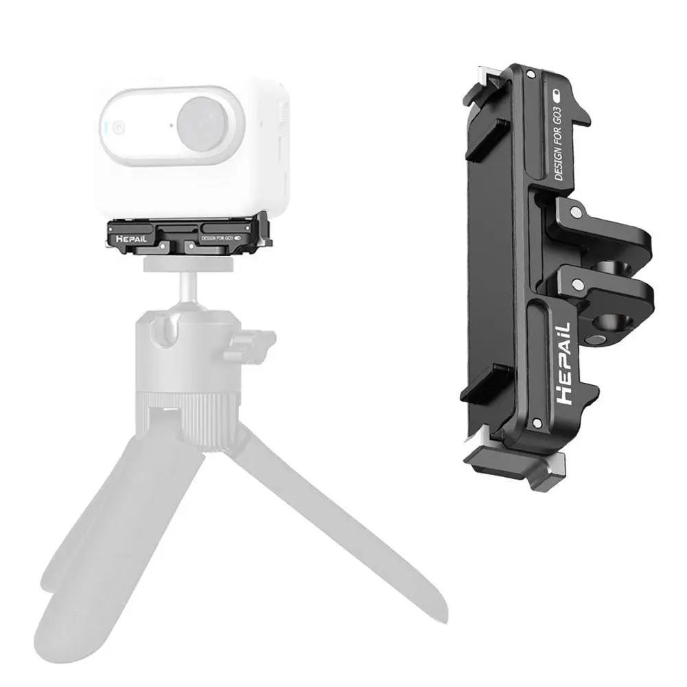 

Magnetic Quick Release Mount For Insta360 Go 3 Plastic Protect Base For Ista360 Go3 Action Camera Accessories X0y0