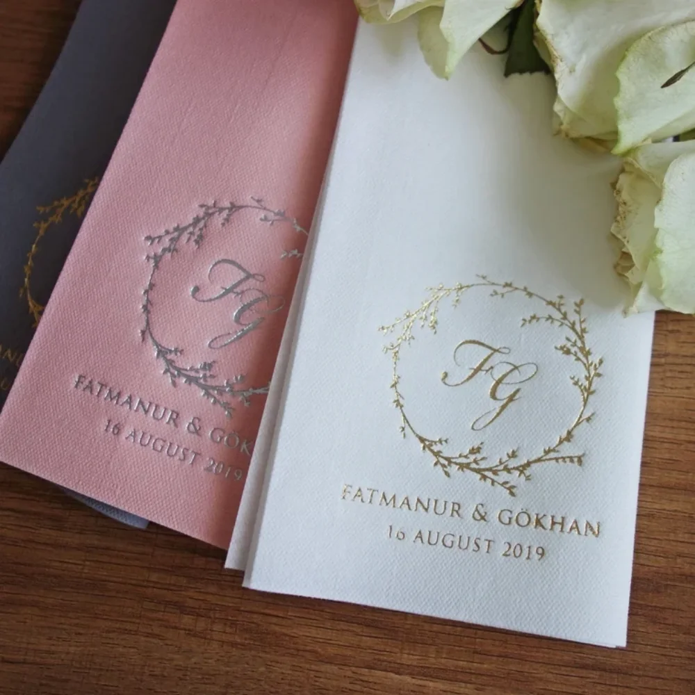 50 Pcs Custom Napki…