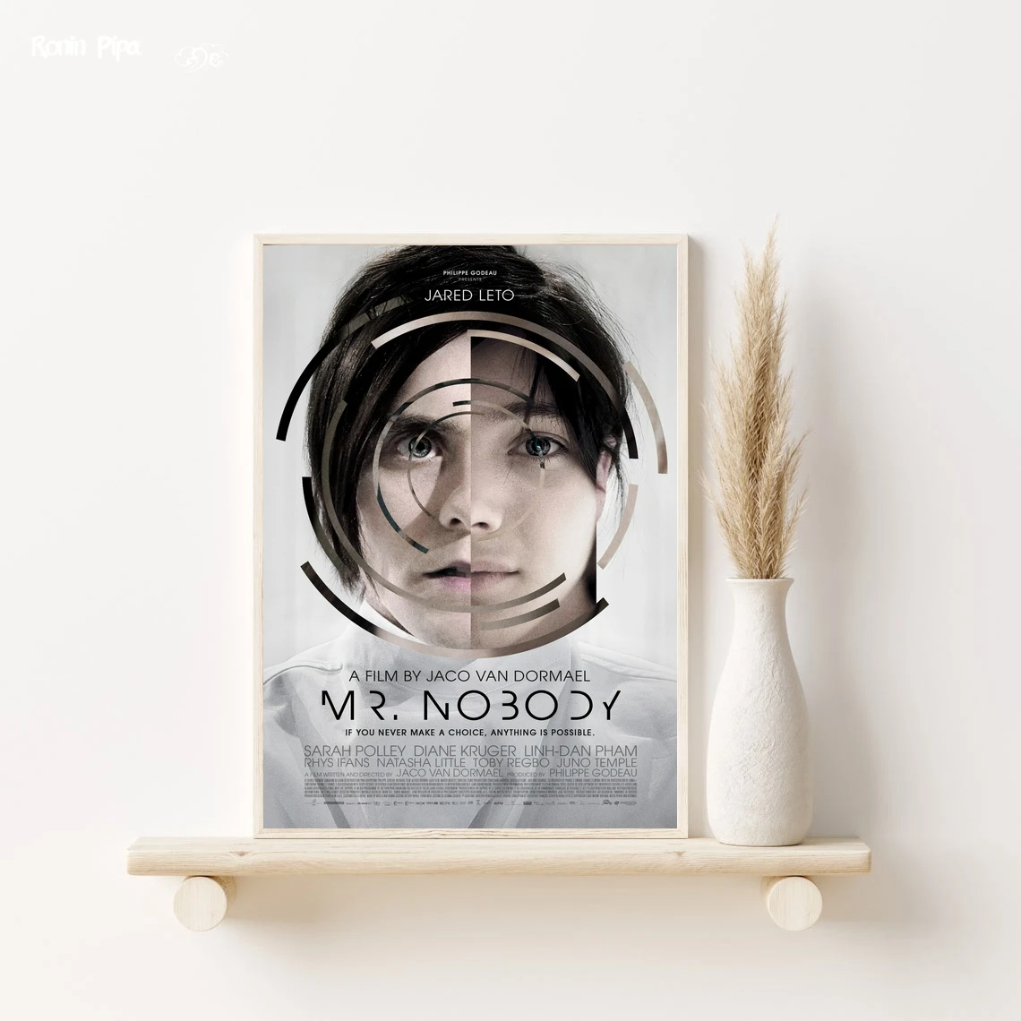 السيد لا أحد الفيلم الكلاسيكي المشارك الفن طباعة حائط لوح رسم صور غرفة المعيشة ديكور المنزل (بدون إطار)