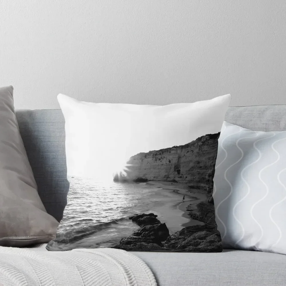 Monochrome Algarve Throw Pillow Anime sleeping pillows pillow