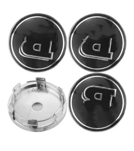 4pcs 60/75mm Alloy Wheel Centre Hub Caps for Mercedes Brabus Smart 450、451、452 Silver Black B Logo Emblem Badge Car Accessories