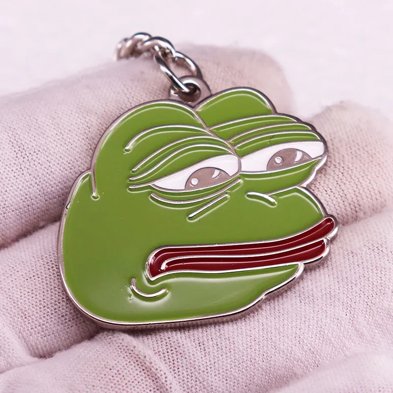 Perfect Quality Fun Green Pepe Frog Meme Enamel Pins Custom Pyramid Thinking Drink Animal Cartoon Lapel Badges Bag Jewelry Gifts