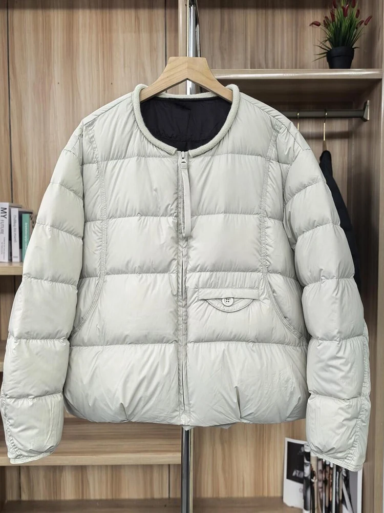 

Модная женская хлопковая куртка с круглым вырезом и молнией, новая модель в корейском стиле, повседневная универсальная одежда из хлопка