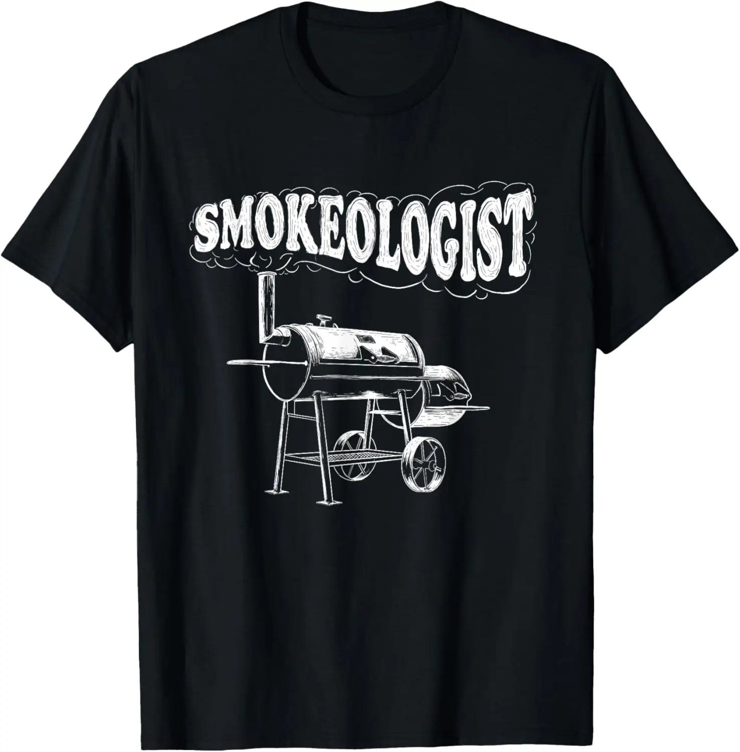 Smokeologist BBQ Smoker Grilling Graphic Tee Soft Breathable Cotton T-Shirt for Pitmaster