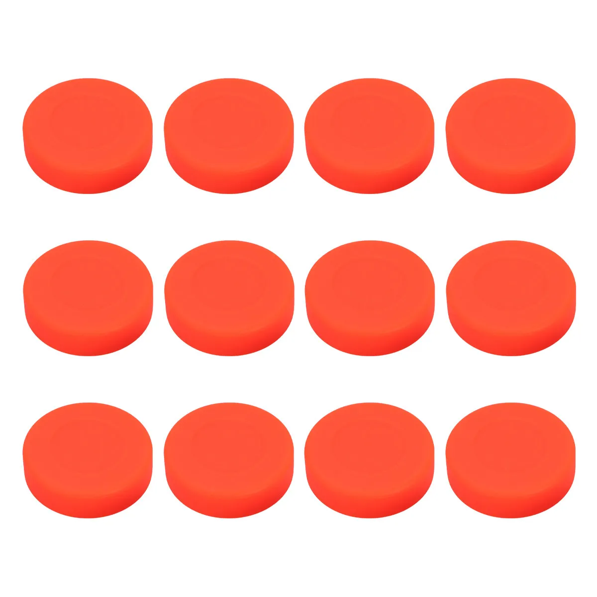 12Pcs Official Standard Ice Hockey Pucks High-Density Rubber Low-Bounce Design for Pond Rink Roller Street Hockey Training