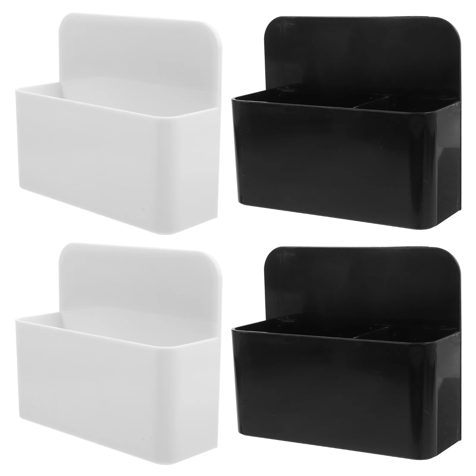 

4pcs Magnetic Dry Erase Marker Organizer Magnet Pencil Holder Fridge Pen Holder Whiteboard Marker Storage Wall Mount Stationary