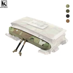 KRYDEX MK3 MK4 Chest Rig Zipper Insert Cover Pocket Double Zipper Airsoft Paintball Hunting Vest Accessories Camo MC