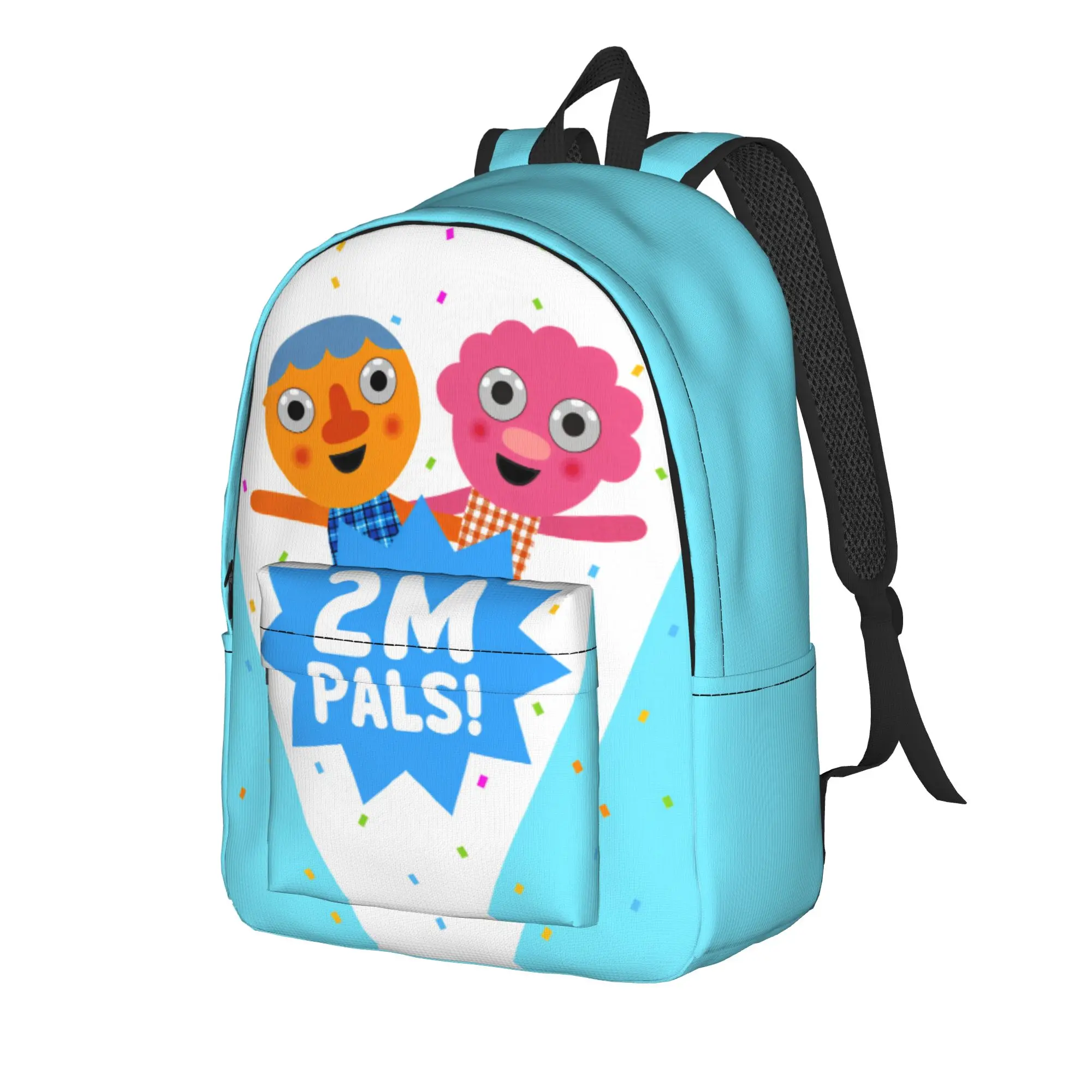 Noodle & Pals  Backpack Female Super Simple  Face Breathable Backpacks Polyester Fun High School Bags Travel Designer Rucksack