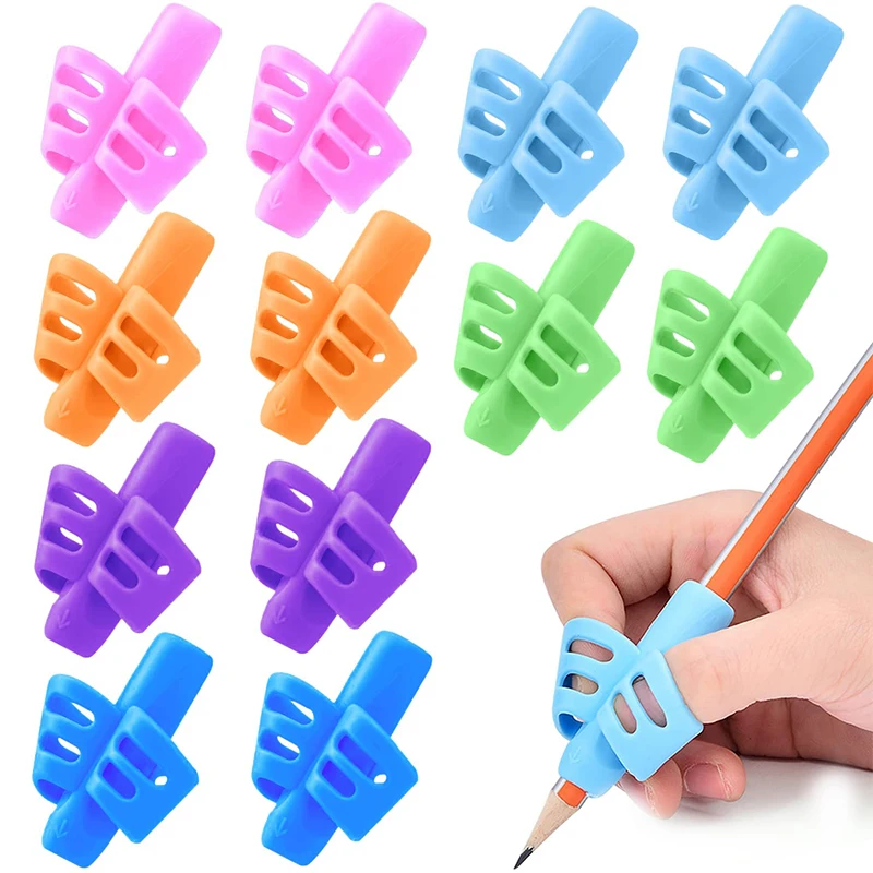 

10Pcs Holding Pen Corrector Elementary School Holding Pen Posture Tool for Kindergarten Grasp Pen Practice Correction