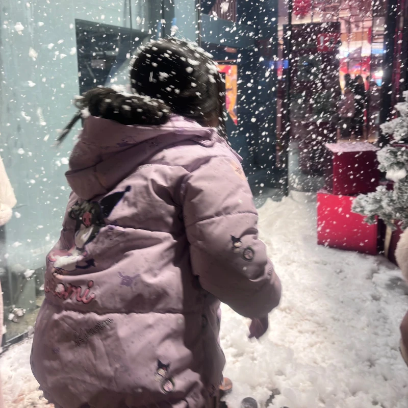 

Sanrio Kuromi cartoon cute student cotton coat Kawaii girls winter thickened warm cotton jacket with free backpack gift