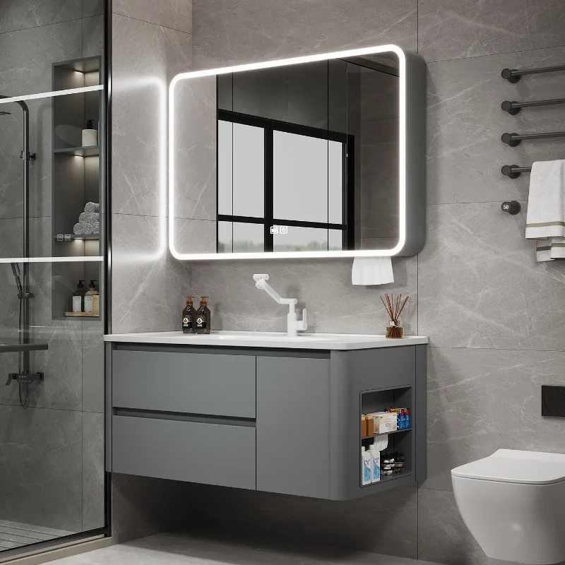 Organizer Toilet Cupboard Storage Display China Modern Partitions Drawers Paper Bathroom Cabinet Luxury Gabinete Home Furniture