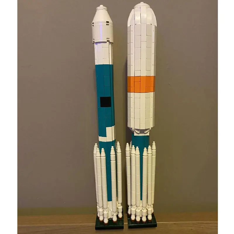 MOC High-tech Rocket Launch Vehicle Building Blocks Set Space Series 1:110 Scale Spacecraft Model Bricks Assemble Toys Gifts