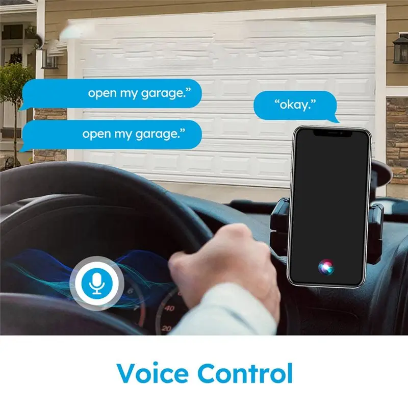 Wifi interruptor da porta da garagem abridor inteligente controlador de porta da porta vida inteligente remoto via siri carplay alexa casa EU-Plug-A78G
