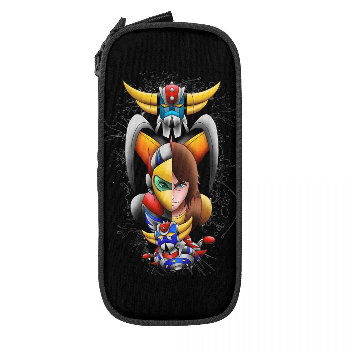 Custom Kawaii Mazinger Z Robot Anime Pencil Cases for Girls Boys Large Capacity Manga Pencil Pouch School Accessories