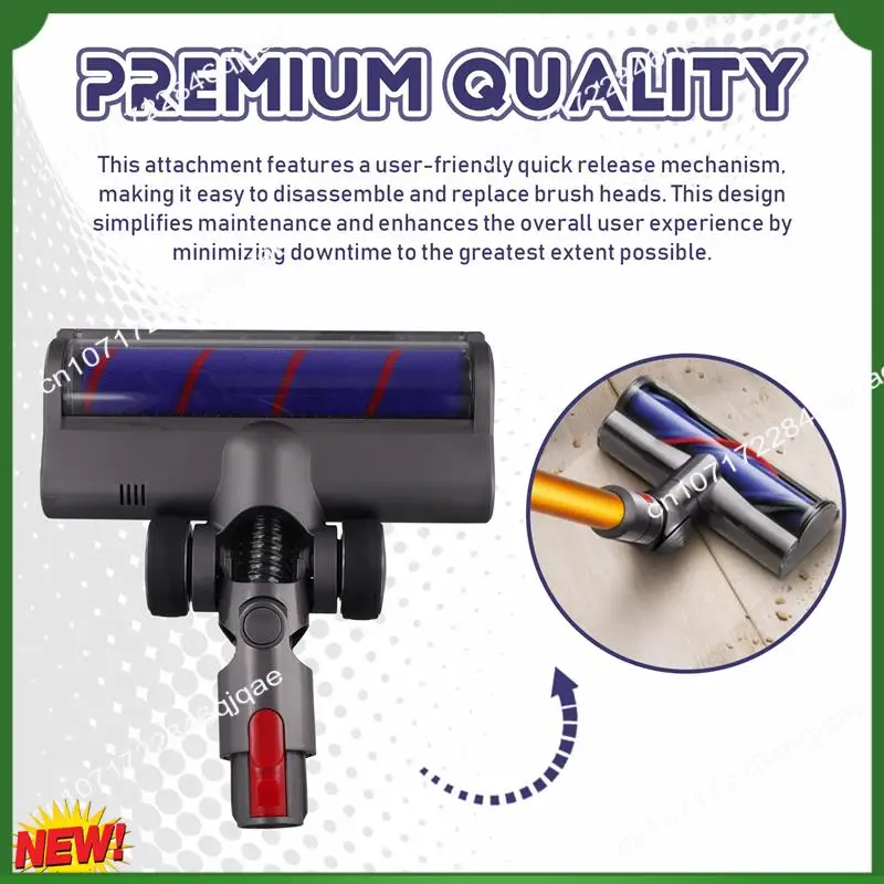 

A48I электрическая насадка для щетки для пола для Dyson V7/V8/V10/V11/V15, беспроводная вакуумная насадка, вакуумные насадки, светодиодные зеленые лампы для пыли