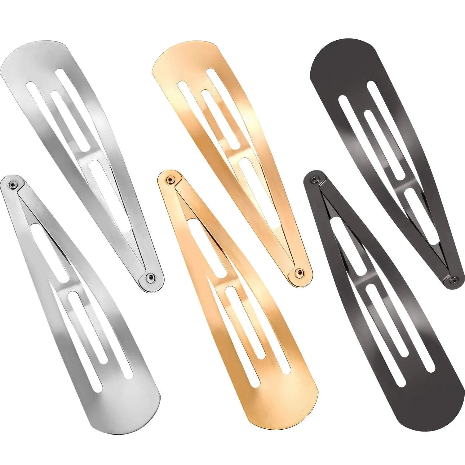 

30 штук металлических заколок для волос 4 дюйма для женщин, нескользящие большие заколки-зажимы, аксессуары для волос