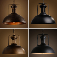 Vintage Loft Pendant Lights Retro Loft Industrial Hanging Lamp Ceiling Chandelier Lighting Home Living Room Kitchen Decoration