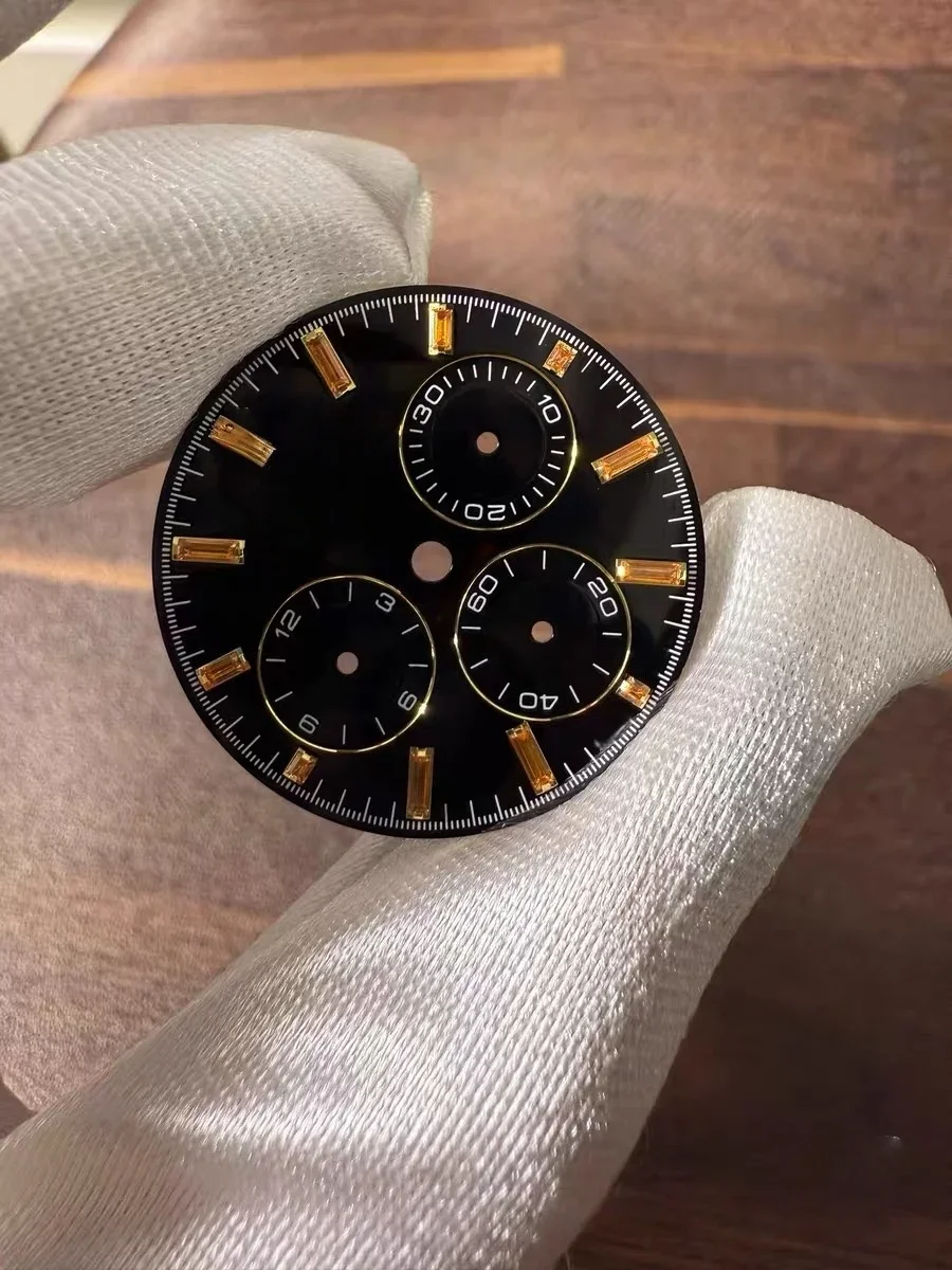 Suitable for with the Dtna 116515 Watch dial orange diamond dial 4130 movement