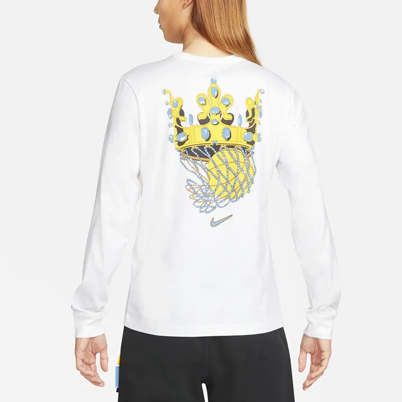 ไนกี้ของแท้เสื้อยืดกีฬาแขนยาวลำลองผู้ชาย DN2906-100