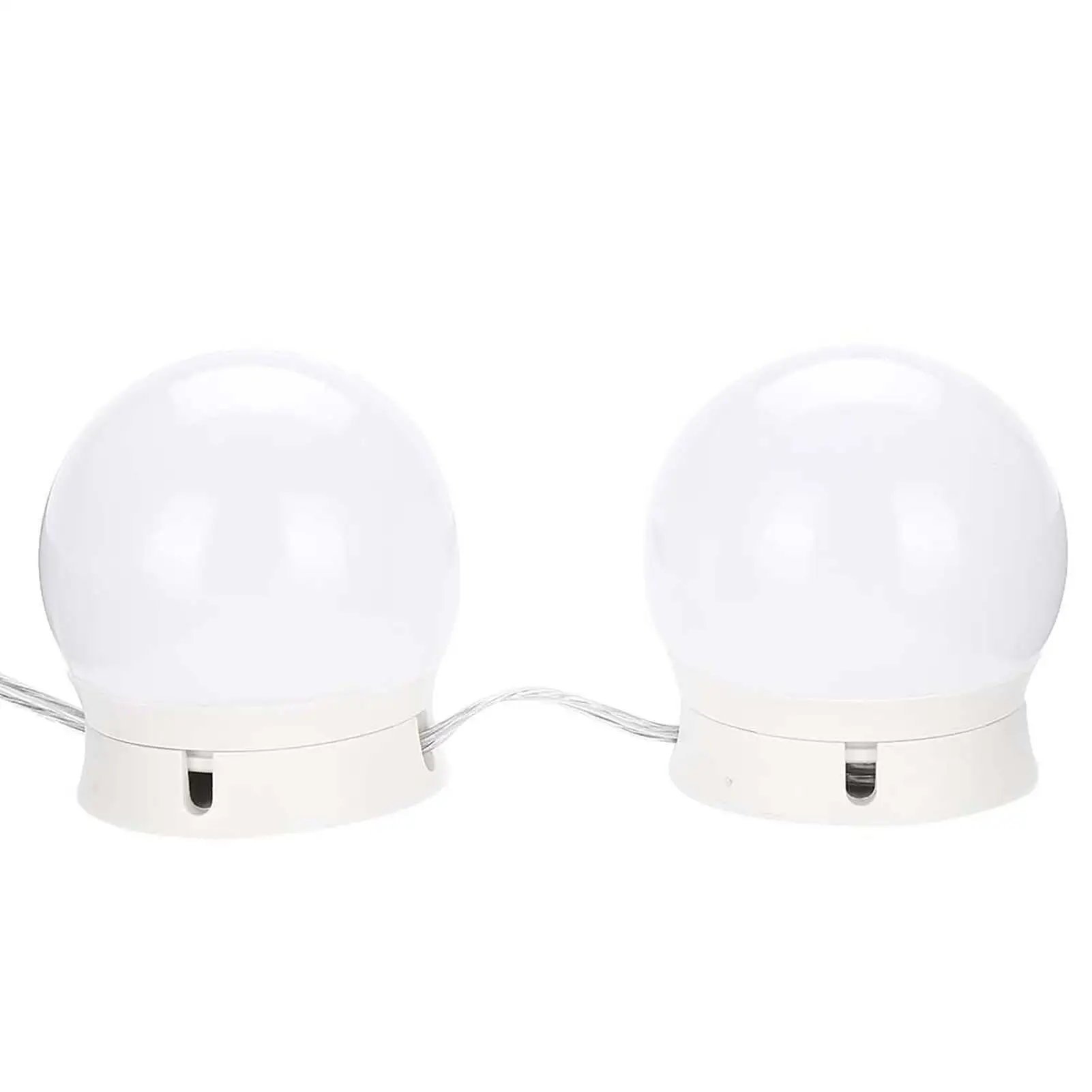 طقم إضاءة مرآة مكياج قابل للتعتيم مكون من 10 قطع، سطوع قابل للتعديل لإضاءة مستحضرات التجميل