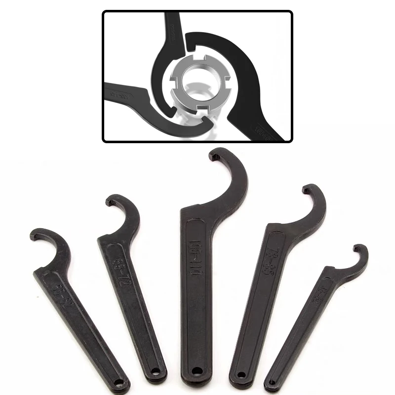 

1PCS Round Nut Hook Spanner - Mill Holder Half Moon Wrench - Multiple Size 22-26 34-36 38-42 45-52 55-62 85-105 90-95 165-170