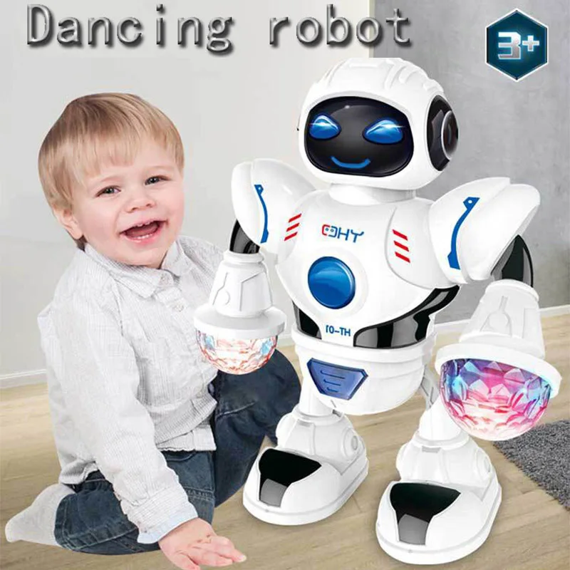 

Dancing Robot Toy Rotating Light Music Electronic Sing Toys Robot Birthday Gift for Kids Children Intelligent Early 2021 NEW