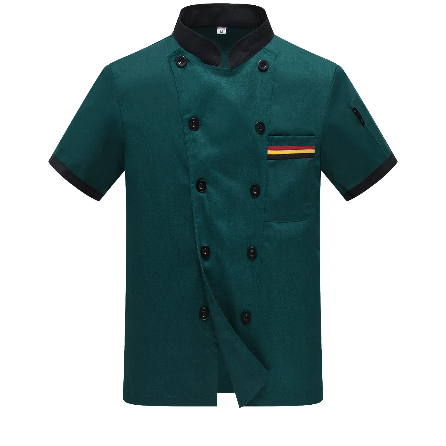 Chef Jacket Uniform Short Sleeve Chef Jacket for Food Service Industry Restaurant Chef Coat