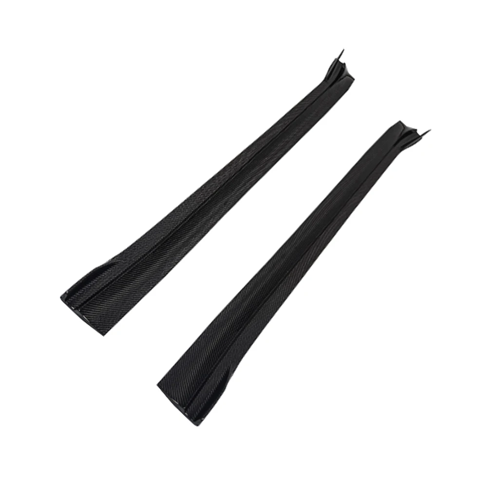2021-Up High Quality Dry Carbon Fiber Side Skirts for-TESLA Model Y New Condition Bumper Extension Lip Body Kits Car Parts
