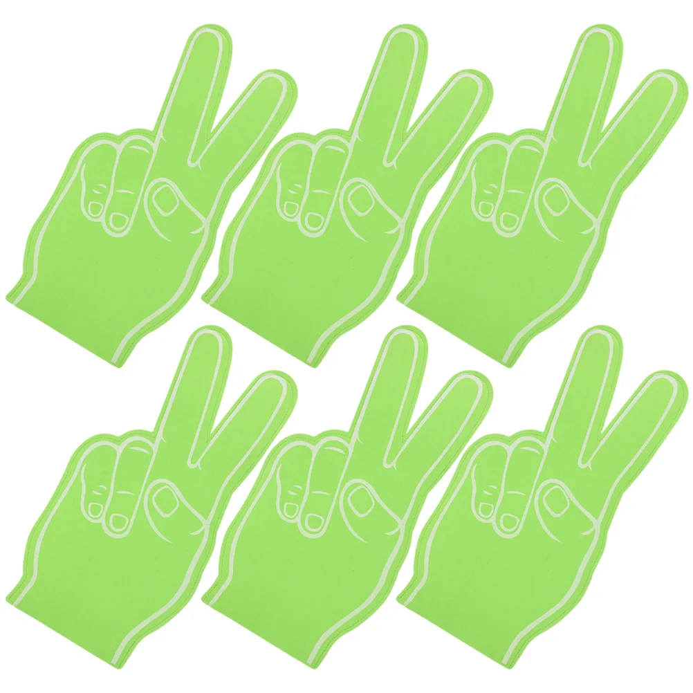 

6pcs Foam Fingers Cheering Props Giant Pointer Finger Sports Party Novelty Event Supplies Comfortable Reusable Fun Finger Glove