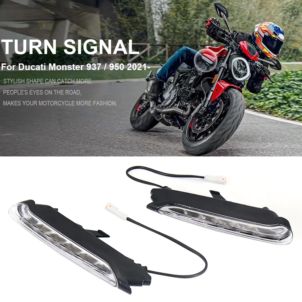 

New 2021 2022 2023 Motorcycle Accessories Turn Signal LED Lights Indicators Signal light For DUCATI Monster 937 MONSTER 950