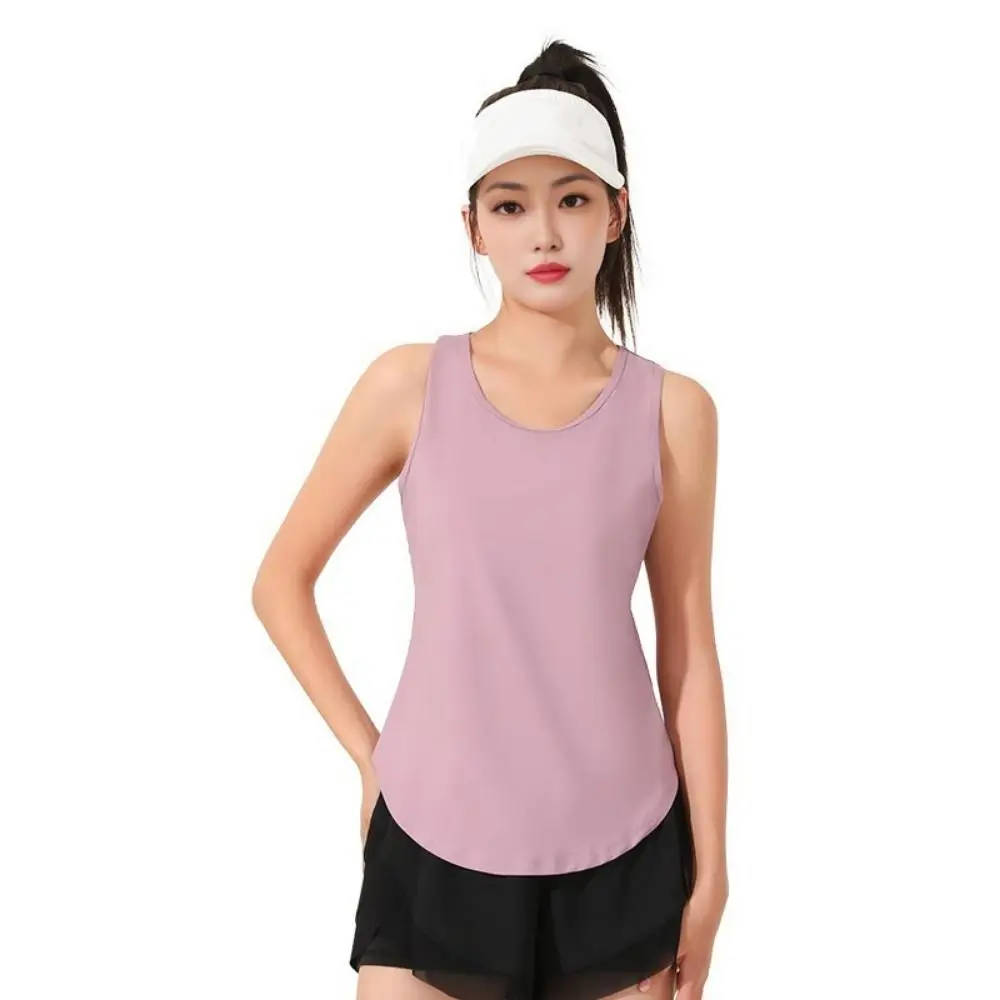 شبكة الظهر اليوغا شبكة الظهر تانك الأعلى التجفيف السريع الجوف خارج تشغيل سترة رياضية سلس أكمام اللياقة البدنية تانك الأعلى ممارسة اليوغا