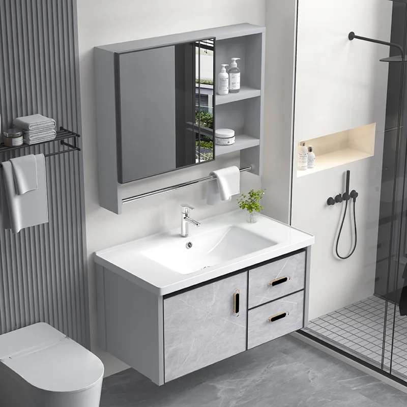 Mirror Wall Organizer Bathroom Cabinet Storage Perfume Vanity Cupboard Closet Modern Decorations Archivadores Room Furniture